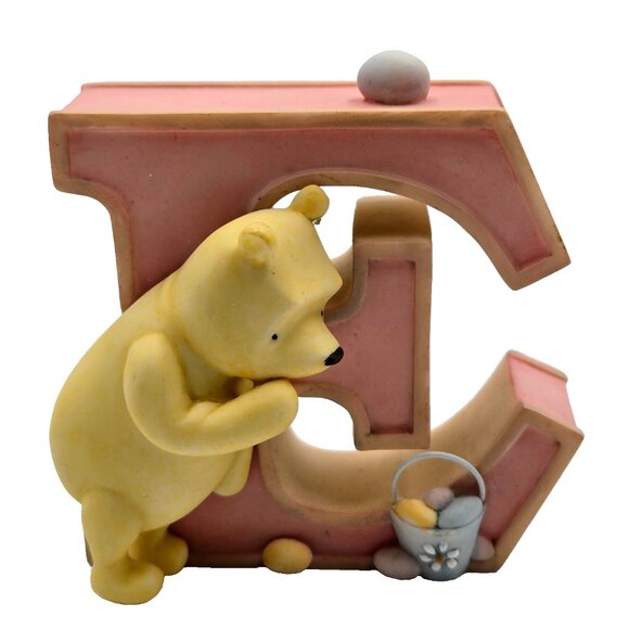 Vintage Classic Winnie The Pooh Letter “E” By Michel & Co Disney Nursery Alphabe - Picture 1 of 9